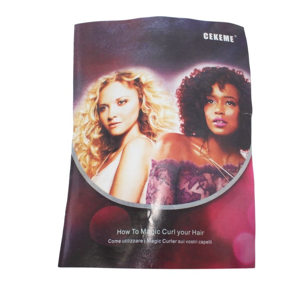 Cekeme 40Pcs Magic Spiral Hair Curlers No Heat 22 Inches 3 Sizes Multicolored - Picture 9 of 11